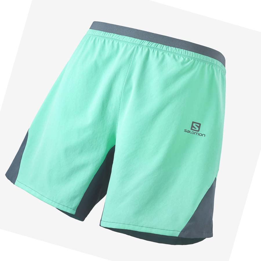 Bermudas Salomon CROSS 7\'\' NO LINER Hombre Verde Menta | MX 3173MQZ